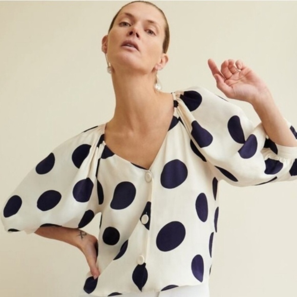 ZARA Polka Dot Blouse